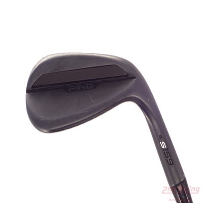 Ping s159 Midnight Wedge Sand SW 56° 12 Deg Bounce S Grind Ping Z-Z115 Steel Wedge Flex Right Handed Black Dot 35.5in
