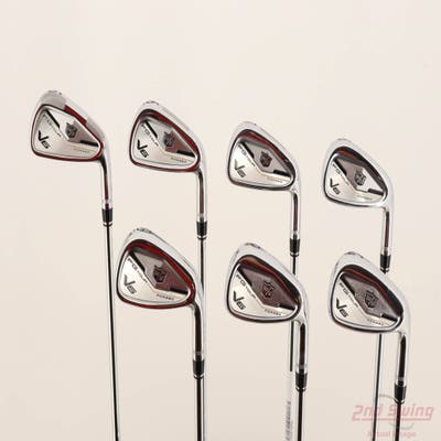 Mint Wilson Staff FG Tour V6 Iron Set 5-PW GW FST KBS Tour 90 Steel Stiff Right Handed -1/4"
