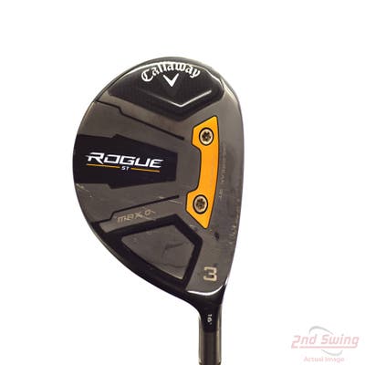 Callaway Rogue ST Max Draw Fairway Wood 3 Wood 3W 16° Aldila Rogue White 130 MSI 70 Graphite Stiff Right Handed 43.25in