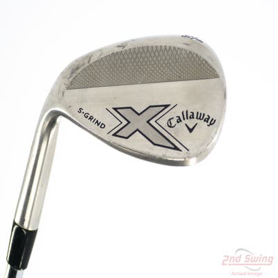 Callaway X-Series Chrome Wedge Lob LW 60° 9 Deg Bounce Stock Steel Shaft Steel Wedge Flex Left Handed 35.25in