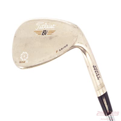 Titleist Vokey SM5 Gold Nickel Wedge Gap GW 50° 12 Deg Bounce F Grind Titleist SM5 BV Steel Wedge Flex Right Handed 35.75in