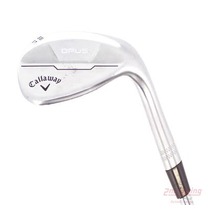 Callaway Opus Brushed Chrome Wedge Lob LW 58° 6 Deg Bounce T Grind FST KBS Tour-V 120 Steel X-Stiff Right Handed 35.25in