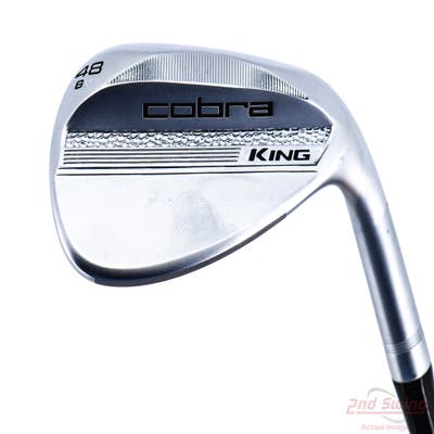 Mint Cobra 2025 King Chrome Wedge Pitching Wedge PW 48° 8 Deg Bounce V Grind True Temper Dynamic Gold Spinner Tour Issue Steel Wedge Flex Right Handed 35.75in