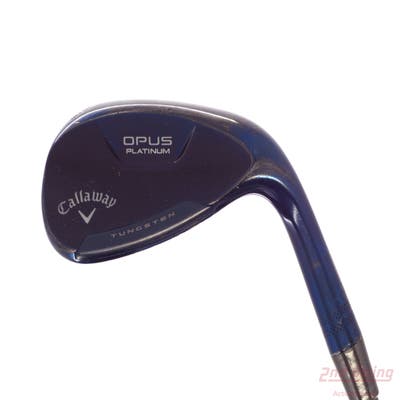 Callaway Opus Platinum Blue Wedge Sand SW 56° 12 Deg Bounce S Grind True Temper Dynamic Gold Mid 115 TI Wedge GunMetal Steel Wedge Flex Right Handed 34.5in