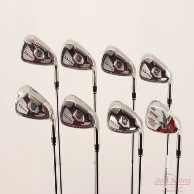 Mint Wilson Staff D200 Iron Set 4-PW GW Wilson Super Light 85 Steel Stiff Right Handed -1/4"