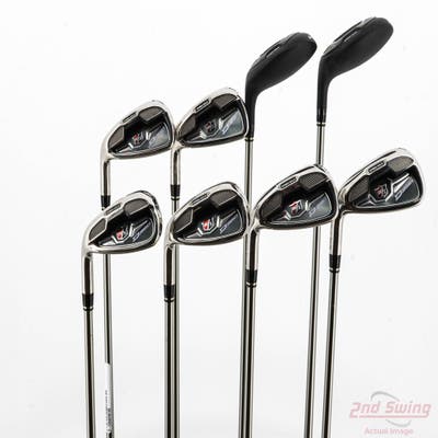 Mint Wilson Staff D350 Combo Iron Set 4H 5H 6-PW GW UST Mamiya Elements Chrome Graphite Regular Left Handed STD