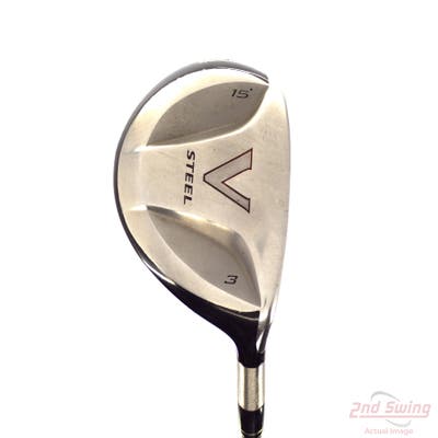 TaylorMade V Steel Fairway Wood 3 Wood 3W 15° TM M.A.S.2 Graphite Regular Right Handed 43.25in