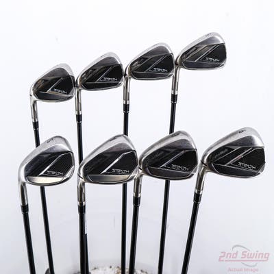 TaylorMade Stealth Iron Set 5-PW AW SW TM Fujikura Ventus Red 6 Graphite Regular Left Handed STD