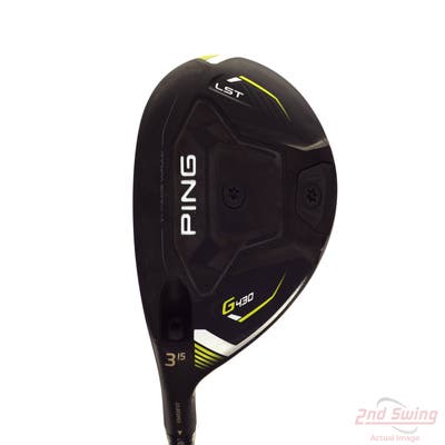 Ping G430 LST Fairway Wood 3 Wood 3W 15° UST Mamiya LIN-Q M40X Blue 6 Graphite Stiff Left Handed 42.75in