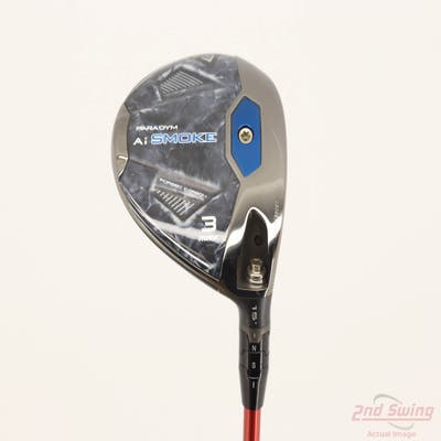 Callaway Paradym Ai Smoke Max Fairway Wood 3 Wood 3W 15° Fujikura Ventus TR Red Velocore 6 Graphite Stiff Right Handed 43.0in