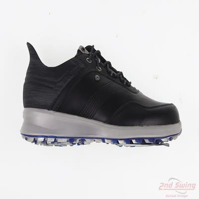 New Mens Golf Shoe Footjoy Stratos Medium 12 Black/Grey MSRP $200 50078