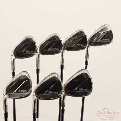 TaylorMade Stealth Iron Set 5-PW AW TM Fujikura Ventus Red 6 Graphite Regular Left Handed STD