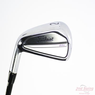 Titleist 2023 T200 Utility Utility Iron 2 Utility Project X HZRDUS Black Gen4 90HY Graphite Stiff Left Handed 40.25in