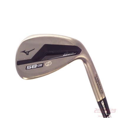 Mizuno S23 Copper Cobalt Wedge Lob LW 58° 8 Deg Bounce C Grind FST KBS Hi-Rev 2.0 Steel Wedge Flex Right Handed 35.5in