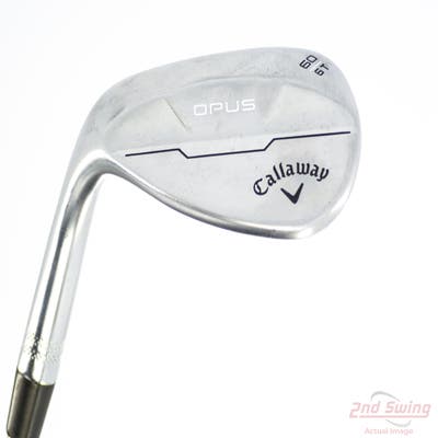 Mint Callaway Opus Brushed Chrome Wedge Lob LW 60° 6 Deg Bounce T Grind True Temper Dynamic Gold Mid 115 Wedge Steel Wedge Flex Left Handed 35.0in