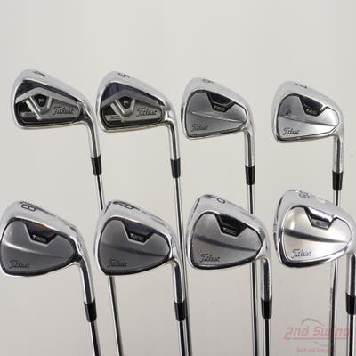 Titleist 2021 T200 Iron Set 4-PW AW Stock Steel Shaft Steel Stiff Right Handed +1/4"