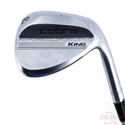 Cobra 2025 King Chrome Wedge Lob LW 60° 8 Deg Bounce V Grind True Temper Dynamic Gold Spinner Tour Issue Steel Wedge Flex Right Handed 35.25in