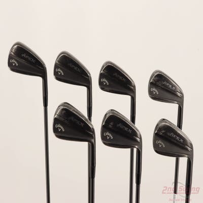 Callaway Apex TiFusion Iron Set 4-PW Dynamic Gold Mid 100 Gunmetal Steel Stiff Right Handed STD