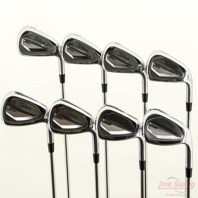 Titleist 2023 T350 Iron Set 4-PW AW True Temper AMT Red S300 Steel Stiff Right Handed +1"