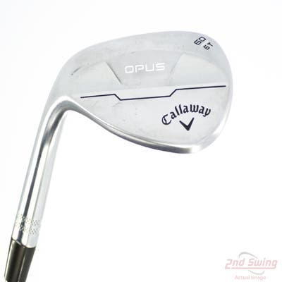 Mint Callaway Opus Brushed Chrome Wedge Lob LW 60° 6 Deg Bounce T Grind True Temper Dynamic Gold Mid 115 Wedge Steel Wedge Flex Left Handed 35.0in