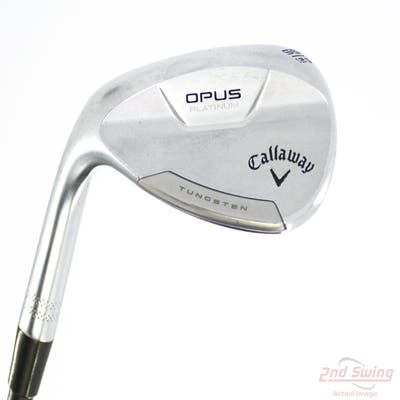 Callaway Opus Platinum Chrome Wedge Sand SW 56° 12 Deg Bounce S Grind True Temper Dynamic Gold Mid 115 TI Wedge GunMetal Steel Wedge Flex Left Handed 35.25in
