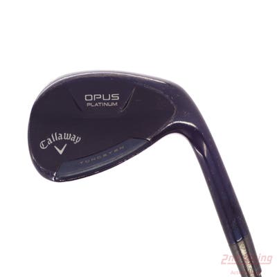 Callaway Opus Platinum Blue Wedge Sand SW 56° 12 Deg Bounce S Grind True Temper Dynamic Gold Mid 115 TI Wedge GunMetal Steel Wedge Flex Right Handed 35.25in