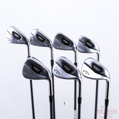 Callaway Rogue ST Pro Iron Set 5-PW AW UST Mamiya Recoil Dart 65H F2 Graphite Regular Right Handed STD