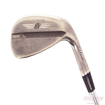 Titleist Vokey SM8 Brushed Steel Wedge Pitching Wedge PW 48° 10 Deg Bounce F Grind Stock Steel Shaft Steel Wedge Flex Right Handed 35.75in