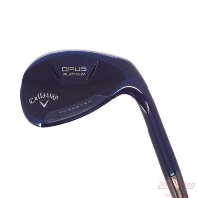 Callaway Opus Platinum Blue Wedge Lob LW 58° 10 Deg Bounce S Grind True Temper Dynamic Gold Mid 115 TI Wedge GunMetal Steel Wedge Flex Right Handed 35.0in