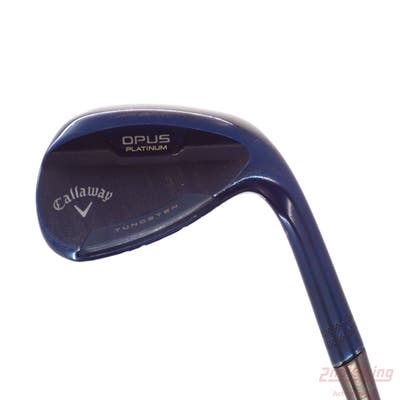 Callaway Opus Platinum Blue Wedge Lob LW 58° 8 Deg Bounce Z Grind True Temper Dynamic Gold Mid 115 TI Wedge GunMetal Steel Wedge Flex Right Handed 35.0in