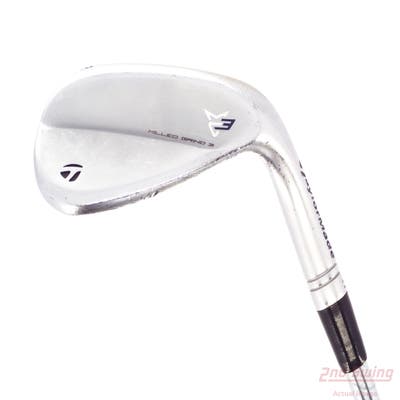 TaylorMade Milled Grind 3 Raw Chrome Wedge Lob LW 58° 11 Deg Bounce SB FST KBS Tour 120 Steel Stiff Right Handed 35.5in
