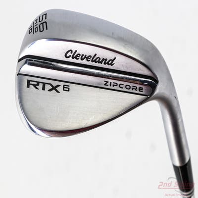Cleveland RTX 6 ZipCore Tour Satin Wedge Sand SW 56° 10 Deg Bounce Mid True Temper Dynamic Gold Spinner Tour Issue Steel Wedge Flex Right Handed 35.5in