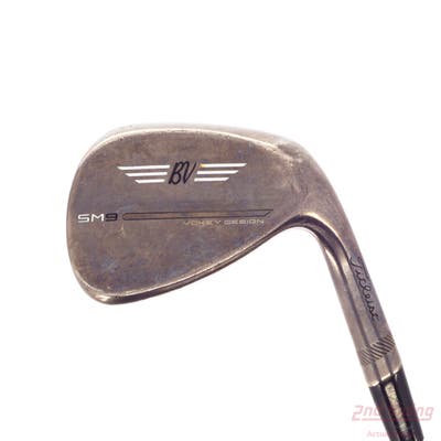 Titleist Vokey SM9 Brushed Steel Wedge Gap GW 52° 8 Deg Bounce F Grind Titleist Vokey BV Steel Wedge Flex Right Handed 35.25in