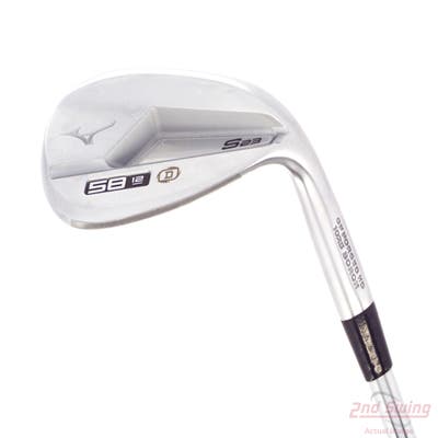 Mizuno S23 Satin Chrome Wedge Lob LW 58° 12 Deg Bounce D Grind FST KBS Hi-Rev 2.0 115 Steel Wedge Flex Right Handed 35.5in