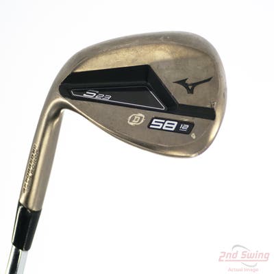 Mint Mizuno S23 Copper Cobalt Wedge Lob LW 58° 12 Deg Bounce D Grind FST KBS Hi-Rev 2.0 115 Steel Wedge Flex Left Handed 35.5in
