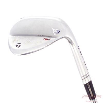 TaylorMade Milled Grind 3 Raw Chrome Wedge Lob LW 60° 11 Deg Bounce True Temper Dynamic Gold Tour Issue S400 Steel Stiff Right Handed 35.25in