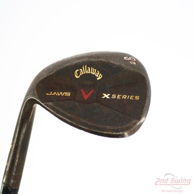 Callaway X Series Jaws Black Wedge Lob LW 60° 13 Deg Bounce Callaway Stock Steel Steel Wedge Flex Left Handed 36.5in