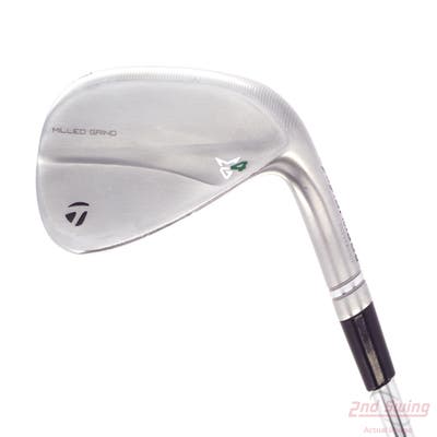 TaylorMade Milled Grind 4 Chrome Wedge Gap GW 50° 9 Deg Bounce SB True Temper Dynamic Gold Tour Issue 115 Steel Wedge Flex Right Handed 35.5in