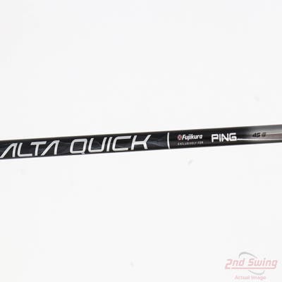 Used W/ Ping RH Adapter Ping ALTA Quick 45g Driver Shaft Senior 44.5in