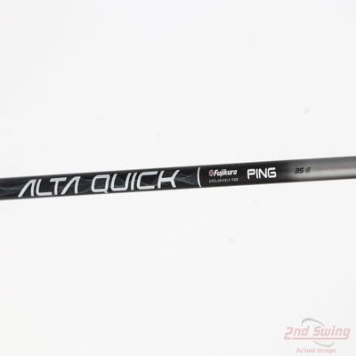 Used W/ Ping LH Adapter Ping ALTA Quick 35g Driver Shaft Senior 44.75in