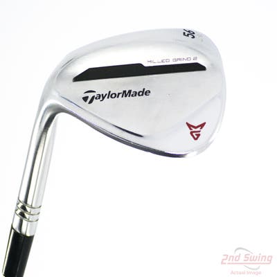 TaylorMade Milled Grind 2 Chrome Wedge Sand SW 56° 8 Deg Bounce LB True Temper Dynamic Gold S200 Steel Stiff Left Handed 35.5in