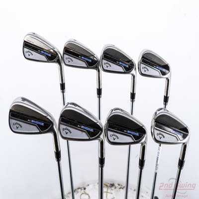 Callaway Paradym Ai Smoke Iron Set 4-PW AW Project X IO 5.5 Steel Regular Right Handed +1/4"