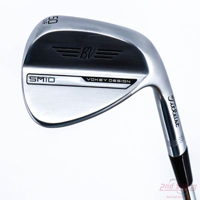 Mint Titleist Vokey SM10 Tour Chrome Wedge Gap GW 50° 8 Deg Bounce F Grind True Temper Dynamic Gold S200 Steel Wedge Flex Right Handed 35.5in