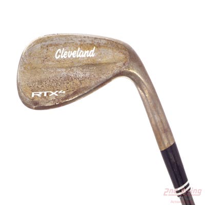 Cleveland RTX 4 Tour Raw Wedge Lob LW 58° 9 Deg Bounce Full FST KBS Tour 120 Steel Stiff Right Handed 35.0in