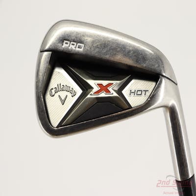 Callaway 2013 X Hot Pro Single Iron 6 Iron Stock Steel Shaft Steel Stiff Right Handed 39.25in