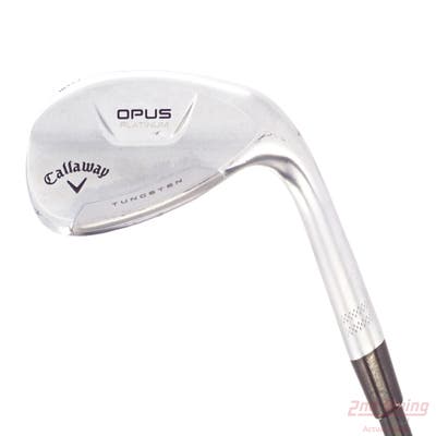 Callaway Opus Platinum Chrome Wedge Lob LW 60° 10 Deg Bounce S Grind True Temper Dynamic Gold Mid 115 TI Wedge GunMetal Steel Wedge Flex Right Handed 35.0in