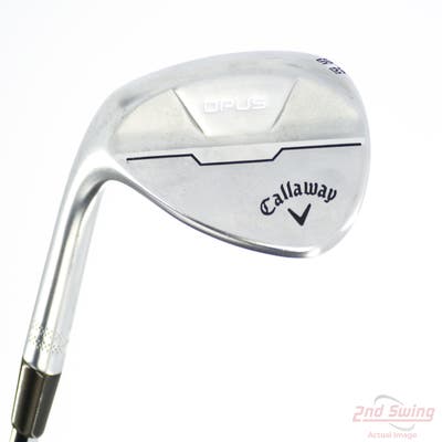 Callaway Opus Brushed Chrome Wedge Sand SW 56° 12 Deg Bounce S Grind Dynamic Gold Mid 115 Steel Wedge Flex Left Handed 35.25in