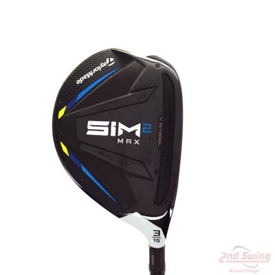 TaylorMade SIM2 MAX Fairway Wood 3 Wood 3W 15° Fujikura Ventus Blue 6 Graphite Stiff Right Handed 43.0in