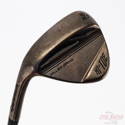 TaylorMade Milled Grind HI-TOE 3 Copper Wedge Lob LW 58° 13 Deg Bounce FST KBS Hi-Rev 2.0 115 Steel Wedge Flex Left Handed 35.0in