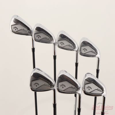 Mint Callaway Elyte Max Fast Iron Set 5-PW AW Mitsubishi Vanquish PL 40 Graphite Senior Right Handed -1/4"